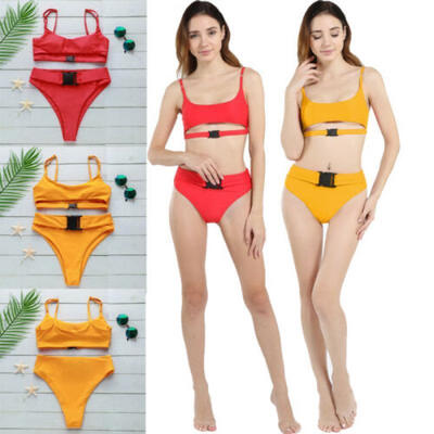 

Womens Padded Push-up Bra Bikini Set Swimsuit Swimwear Beachwear Bathing Suit