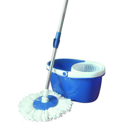 

Blue 360Â° Degree Rotating Head Easy Magic Floor Mop & Spin Dry Bucket