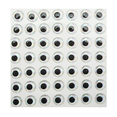

Saidsome 50PCS Simulation Bait Eye 5mm Epoxy Round 3D Fisheye Road Fishing Accessories fishing bait fishing lure