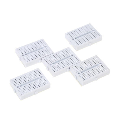 

5pcs White 5x 170 Tie-points Mini Solderless Prototype Breadboard for Arduino