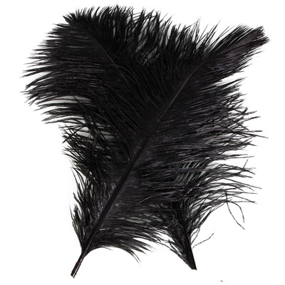 

10pcs Natural Ostrich Feather DIY Jewelry Craft Making 345 cm 1358 inch Black