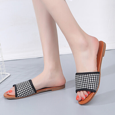 

Rose Womens Fashion Flat Slippers Rubber Sole Slippers Comfortable Casual Slippers