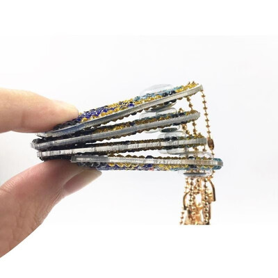 

4pcsset DIY Full Drill Diamond Painting Cartoon Animal Key Chain Jewelry