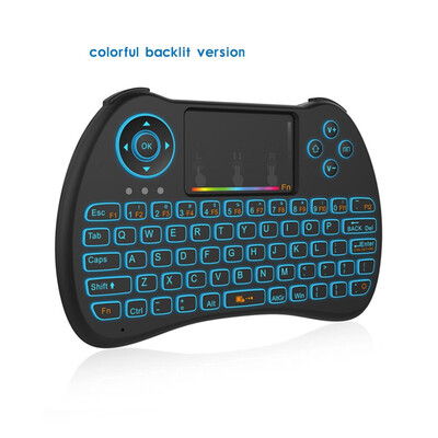 

Mini 24GHz colorful backlit computer keyboard&mouse machine Smart TV touch wireless remote control Bluetooth glare mouses