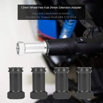 

4pcs 24mm Hex Hub Extension Adapter Aluminum Alloy Metal for 116 Traxxas Slash Short Course Truck RC Car
