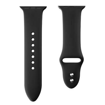 

Silicone Dual Buckle Watch Band Bracelet Wrist Strap for Apple Watch 42mm