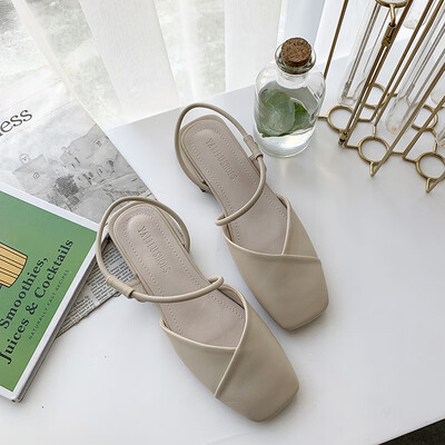 

Roman sandals girl ins trendy students with flat soles celebrities super hot shoes fairies with long skirts