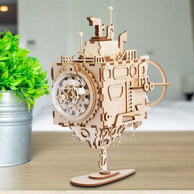 

Greensen DIY 3D Submarine Model Building Kit Music Box Best Gift for Kids