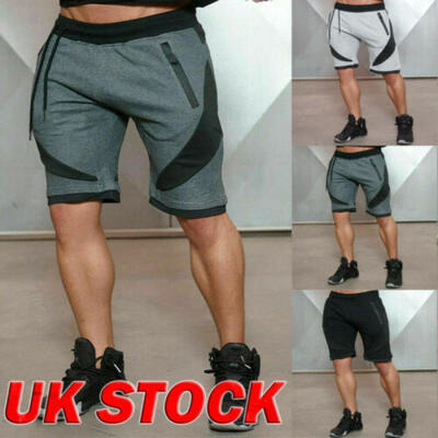 

New Mens Shorts Pique Jogger Cotton Summer Jogging Gym Pants Running Shorts