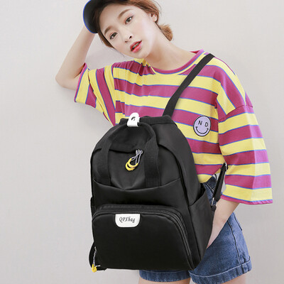 

School bag female Korean version of high school ins wind port wind 2019 new college students fashion color matching wild backpack backpack