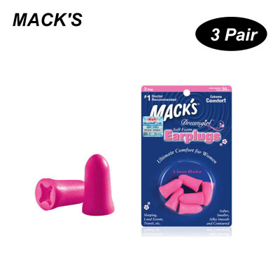 

MACKS 3 Pair Anti-noise Foam Earplugs Washable Professional Soundproof Ear Plugs for Sleeping Working Travelling Hearing Protecti