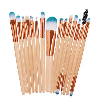 

〖Follure〗15pcsset Makeup Brush Set tools Make-up Toiletry Kit Wool Make Up Brush Set