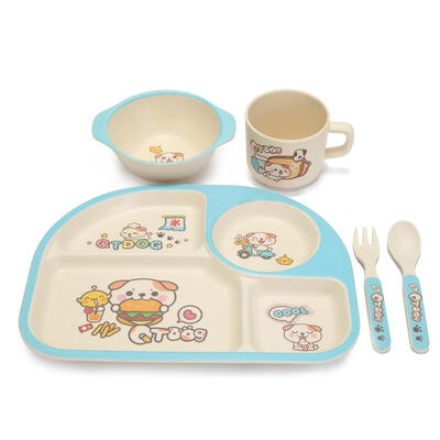 

Cute Baby Plate Dish Cup Bowl Tableware Set Children Training Dinnerware