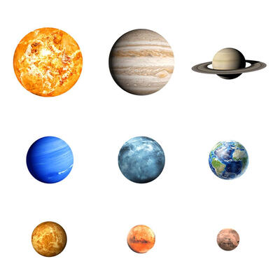 

9pcs Noctilucent Planets Star Wall Sticker Waterproof Kids Room Decor Decal