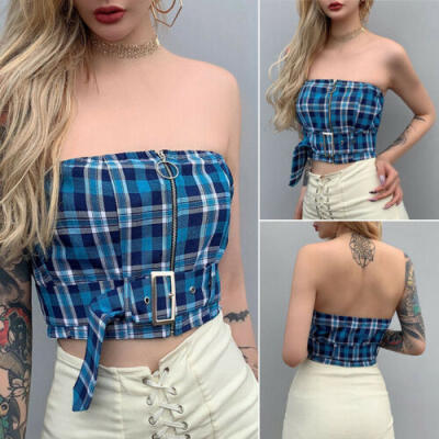 

Women Summer Casual Off Shoulder Tank Top Vest Blouse Sleeveless Crop Tops Shirt
