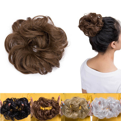 

Synthetic Hair Bun Extensions Messy Hair Scrunchies Hair Pieces for Women Hair Donut Updo Ponytail