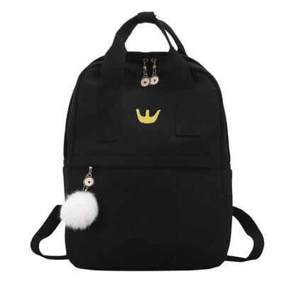 

Canvas Preppy Women Girls Backpacks Teen Vintage Shoulder School Bookbags