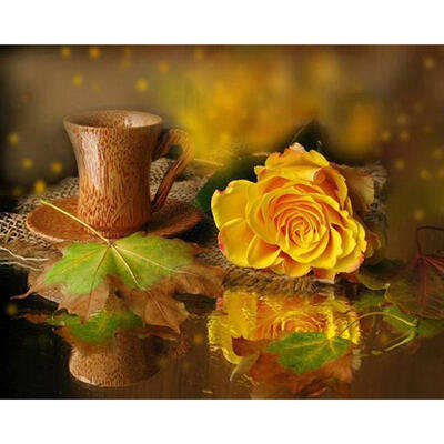 

5D DIY Diamond Painting Vintage Table Cross Stitch Embroidery Rhinestones