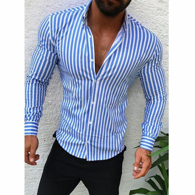 

Luxury Fashion Mens Slim Fit Shirt Long Sleeve Dress Shirts Casual Shirt Tops