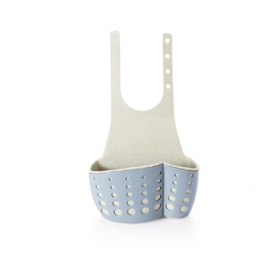 

Kitchen Sink Faucet Hanging Bag Wheat Fiber Double-deck Drain Basket Storage Rack Supplies Tools of Kitchen