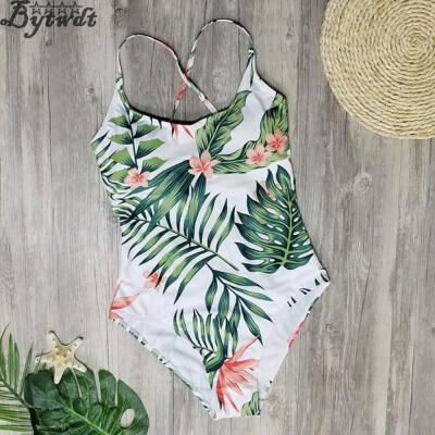 

Mother Daughter Matching Girl Womens Palm Leaves Swimwear Swimsuit Bikini Set