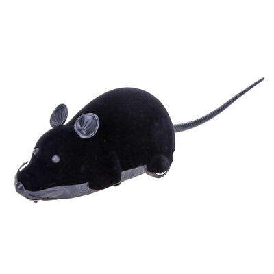 

Wireless Electric RC Flocking Rat Toys Pet Cat Play Remote Control Mouse