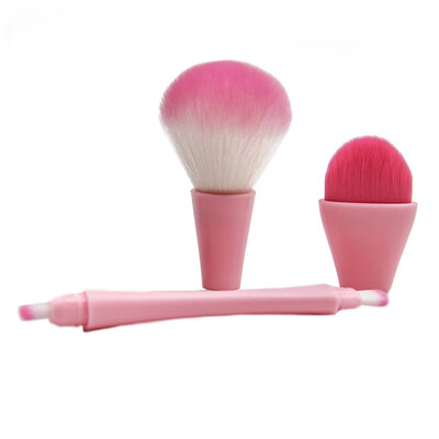

4 in 1 Combined Removable Dual Double Head Makeup Brush For Powder Blush Eyeshadow