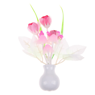 

Romantic Colorful Sensor LED Mushroom Night Light Wall Lamp Home Decor