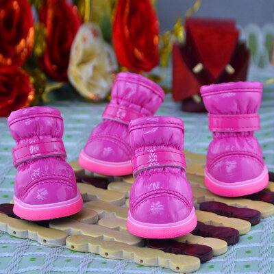 

Hot Sale Winter Pet Dog Shoes Waterproof 4PcsSet Small Big Dogs Boots Cotton Non Slip  XL for ChiHuaHua Pet Product