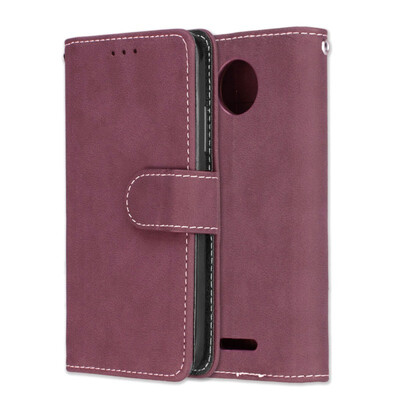 

MOONCASE Motorola Moto C Vintage Scrub 3 Card Case - Rose