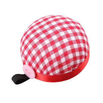

Ball Shaped Cross Stitch Needle Pin Cushion Holder with Elastic Wrist Belt