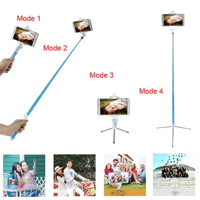 

Dispho Multifunctional Lightweight Extendable Wireless Bluetooth Remote Shooting Control Shutter Handheld Selfie Pole Monopod Stic