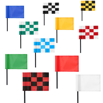 

Golf Green Flag Practice Putting Training Green Flag Nylon Golf Flag Pure Color Checkered Golf Target Flags