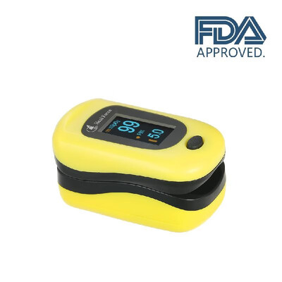 

Heal Force OLED Fingertip Pulse Oximeter Blood Oxygen Saturation Monitor SPO2Pulse RatePerfusion Index Detect Alarm with Pouch F