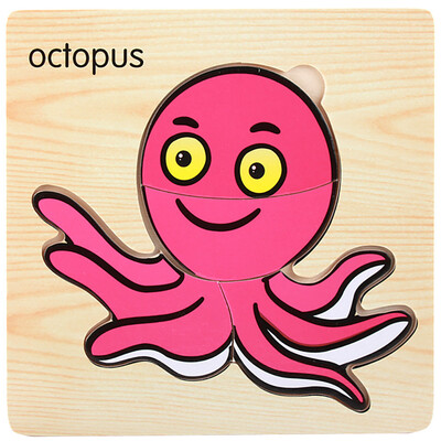 

Gotoamei Wooden Lovely Puzzle Educational Developmental Baby Kids Training Toy Gift