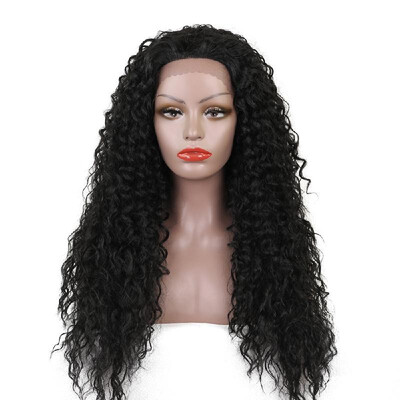 

Lace Front Wigs 26 inch Loose Curly Glueless Long Wavy Synthetic Wigs for Women Heat Resistant Fiber