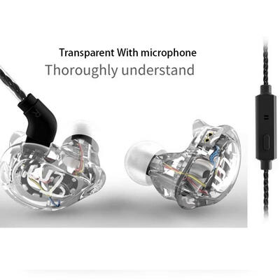 

Sports Headphones HIFI 2DD 2BA In-ear Headset With Mic