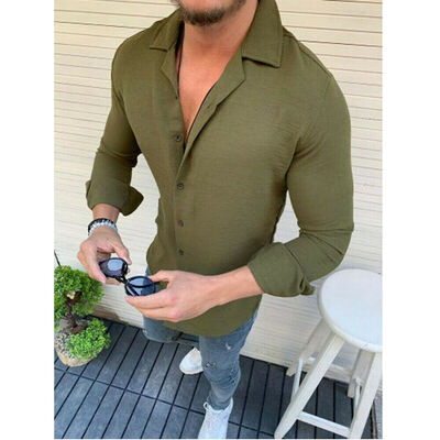 

Men Summer Long Sleeve Linen Cotton T Shirt Casual Soft Tops Henley Shirt Blouse
