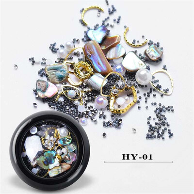 

Toponeto Shining Diamonds Dazzling Marine Style Nail Sticker Sequins Nail Art Decoration