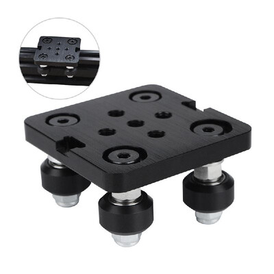 

Mini V Gantry Rod Plate with Wheel for V-slot Aluminum Profile 3D Printer Accessories Parts Set for CNC Kossel Nema 23 White Wheel