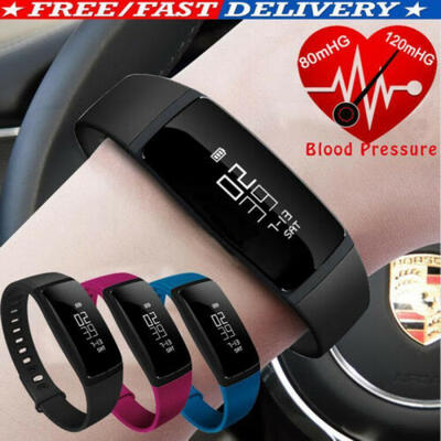 

Smart Watch Blood Pressure Heart Rate Monitor Bracelet Wristband for iOS Android