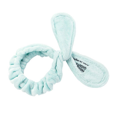 

Women Girls Cute Rabbit Ear Flannel Hair Band Headband Shower Makeup Head WearLetter Pattern Female Headbands