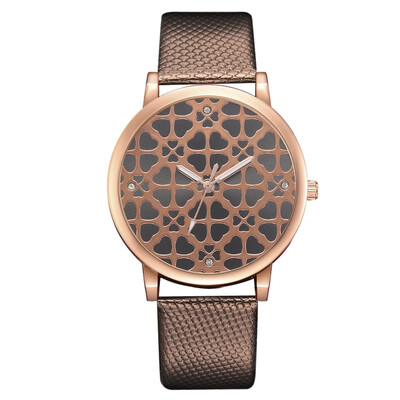 

Fashion snake belt ladies watch trend diamond hollow mirror quartz watch