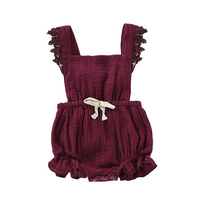 

Summer Toddler Baby Girl Sleeveless Clothes Lace Romper Bodysuit Jumpsuit Cotton Outfit Sunsuit