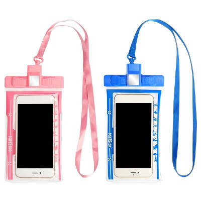 

2 PCS Waterproof Phone Pouch 63 Inch Phone Case Built-in Emergency Whistle