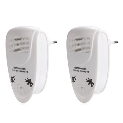

2PCS Ll - 3110 Ultrasonic Home Pest Control Repellent Electronic Plug-in Repeller for Insects