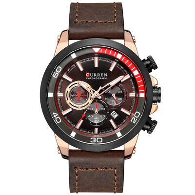 

CURREN 8310 Men\s Watch Six-pin Calendar Leather Waterproof