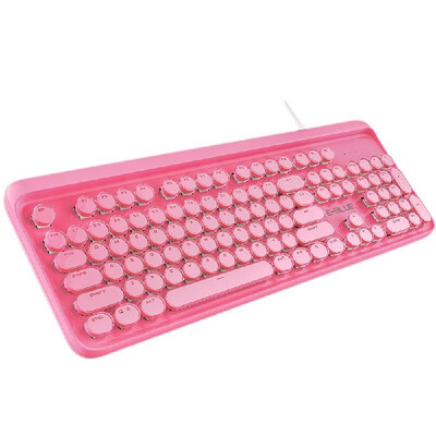 

Mechanical Keyboard Gaming Key Cap Metal Panel Colorful LED Backlight
