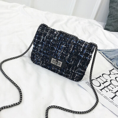 

Ins super fire port wind bag girl 2019 new Korean version 100 lap chain bag single shoulder oblique satchel honey bungee jumping b