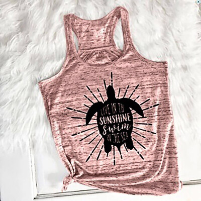 

Starmoon Fashion Womens O-Neck Cartoon Printing Sleeveless Vest Blouse Loose Shirt Tops